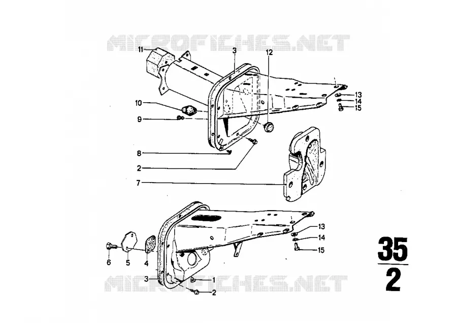 Support du pedalier BMW BMW CLASSIC 2500-3.3Li 1973 3.3L A 3.3L
