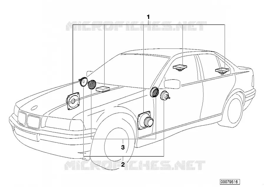 Système Sound Modul BMW BMW Série 3 1994 M3 M M3