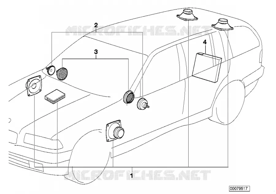 Système Sound Modul BMW BMW Série 3 1995 323i M 323i