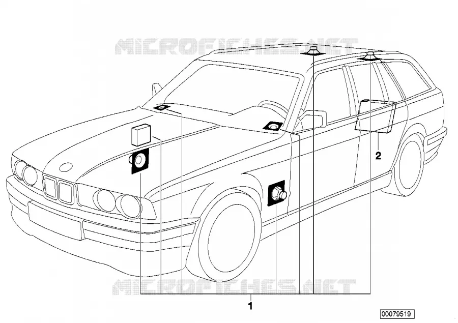Système Sound Modul BMW BMW Série 5 1993 525td A 525td