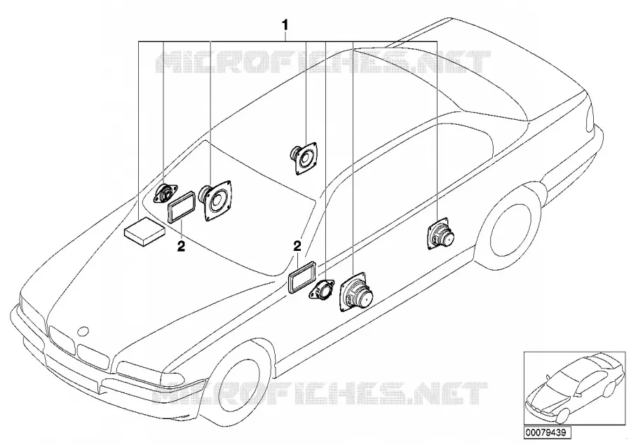 Système Sound Modul BMW BMW Série 7 1997 728i A 728i