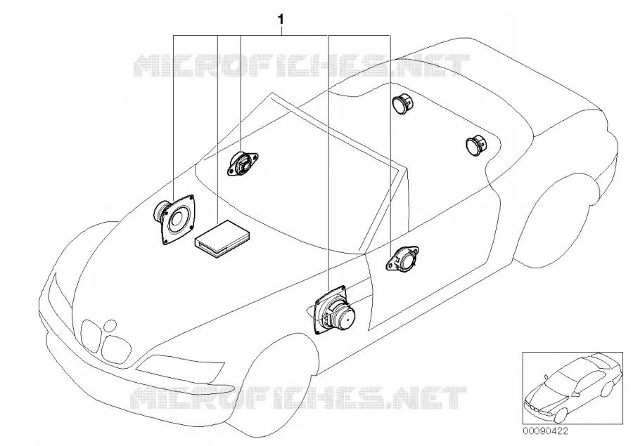 Système Sound Modul BMW BMW Z3 1995 Z3 1.9 N Z3 1.9