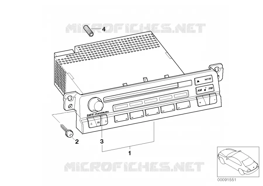 Transformat. Reverse -> Professional CD BMW BMW Série 3 2001 320d N 320d
