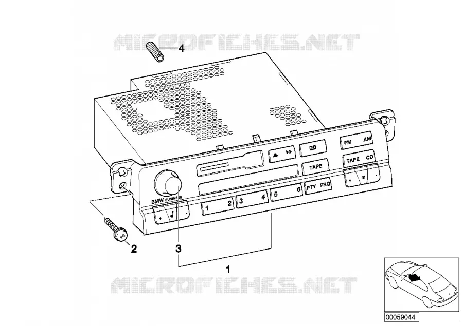 Transformat.Radio Reverse en Business BMW BMW Série 3 2000 325ti N 325ti