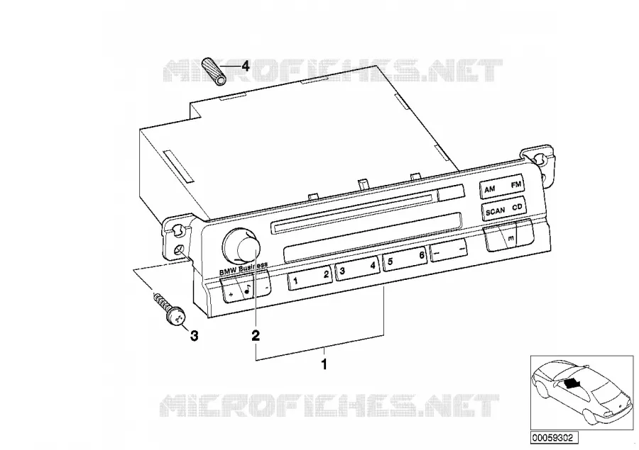Transformat.Radio Reverse en Business CD BMW BMW Série 3 2001 316ti N 316ti