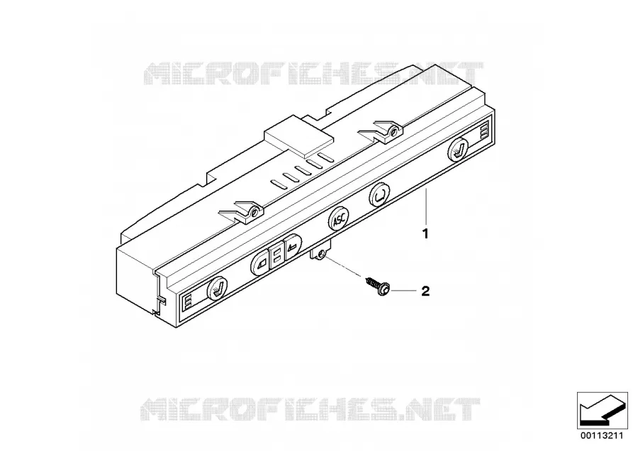 Unité interrupteurs console centrale BMW BMW Z4 2004 Z4 2.0i N Z4 2.0i