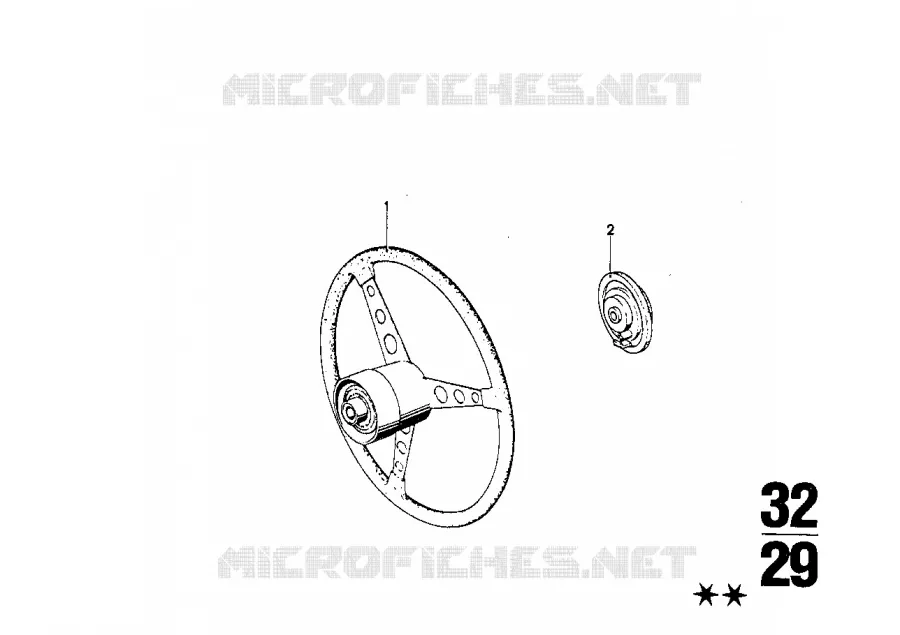 Volant de direction BMW BMW CLASSIC 2500-3.3Li 1973 3.0Si M 3.0Si