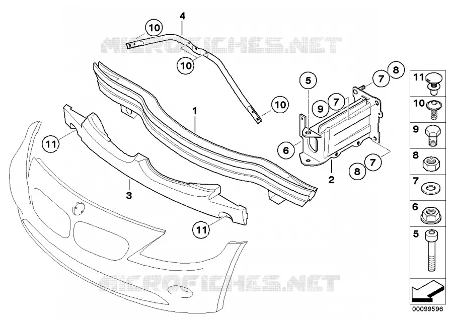support avant BMW BMW Z4 2004 Z4 3.0si N Z4 3.0si