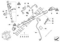 Accumulateur HP/injecteur/conduite pour BMW 325d