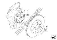Frein de roue av disque de frein pour BMW 318Ci