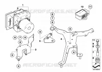 Groupe hydr.DSC/support/capteurs pour BMW 525xi