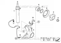Jambe suspension av./Palier pivot/Roue pour BMW 525xi