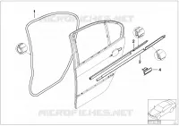 Joint de porte arrière pour BMW 330d