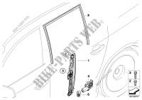 Mécanisme de fenêtre de porte arrière pour BMW 550i
