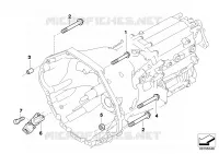 Pieces de fixation de boite de vitesses pour BMW 545i