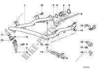 Soupapes/conduite de dispositif dinject pour BMW 730iL