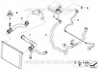 Systeme de refroidissement   durit pour BMW 730i