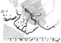 Systeme de refroidissement   durit pour BMW 320si