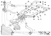 Systeme de refroidissement   durit pour BMW Z8