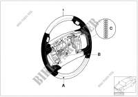 Volant multifonctions airbag individual pour BMW 745i
