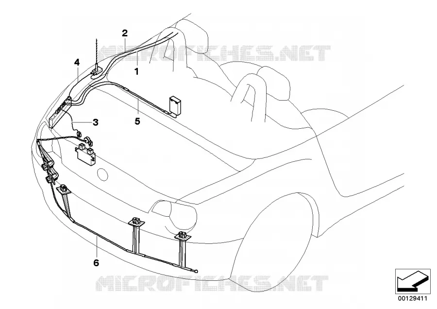 Câble dantenne BMW BMW Z4 2002 Z4 2.5i N Z4 2.5i