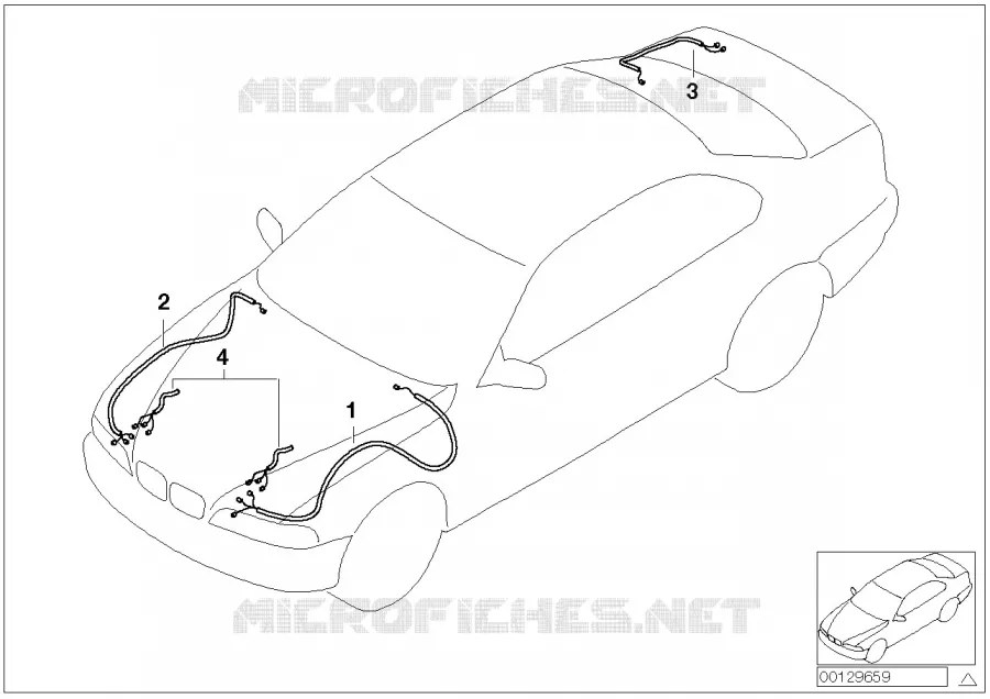 Cable de Rep.p faisceau de cabl.princip. BMW BMW Série 3 2000 320i N 320i