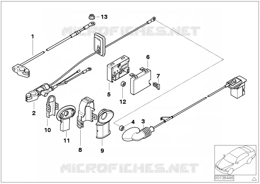 Câble de batterie BMW BMW X3 2004 X3 3.0d N X3 3.0d