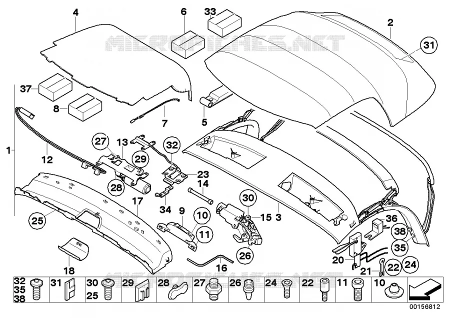 Capote BMW BMW Z4 2004 Z4 3.0si N Z4 3.0si