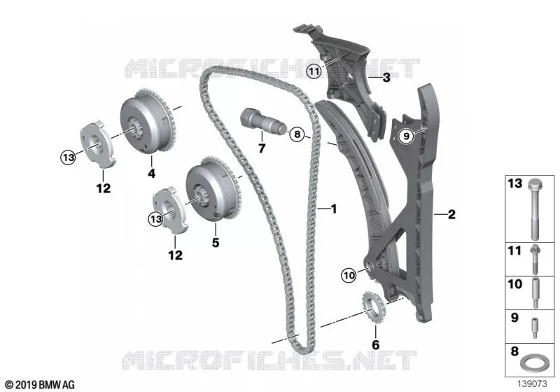 Comde soupapes-chaine de distribution BMW BMW Série 7 2007 740Li A 740Li