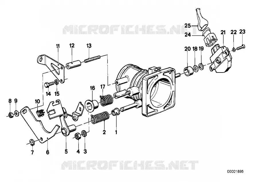 Commande daccélérateur BMW BMW Série 6 1978 635CSi M 635CSi
