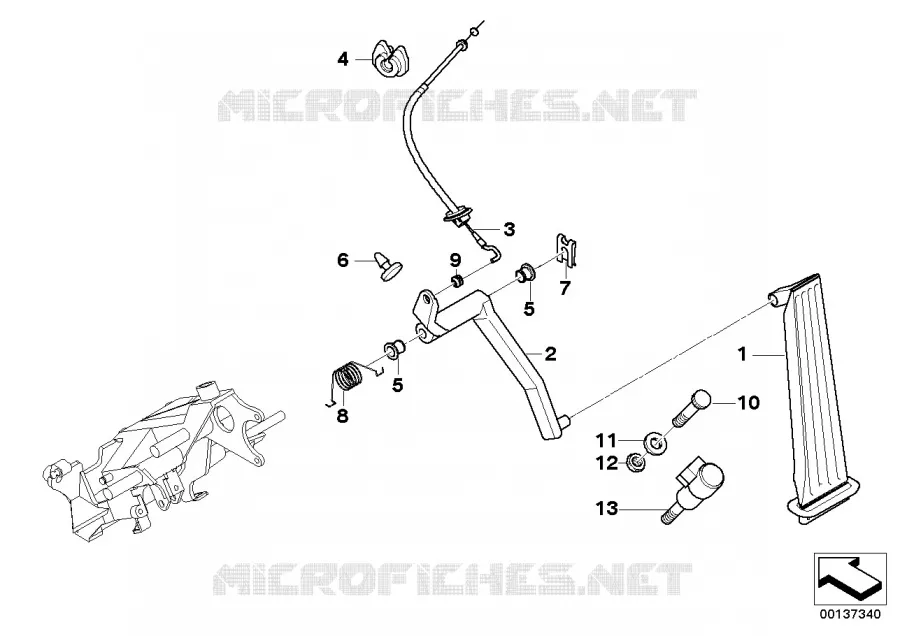Commande daccelerateur/cable BMW BMW Série 5 1997 528i M 528i