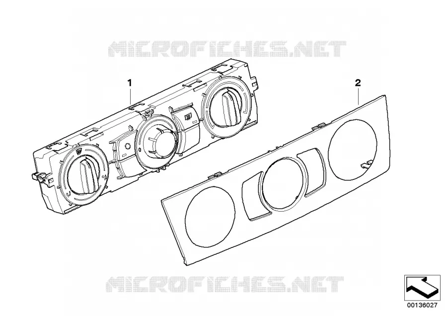 Commande de chauffage BMW BMW Série 1 2004 120d N 120d