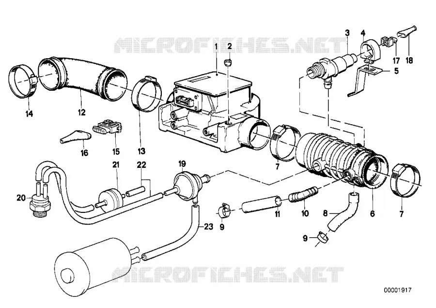 Débitmètre dair BMW BMW Série 6 1982 628CSi M 628CSi