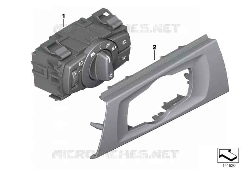 Dispositif de commande lumière BMW BMW X1 2011 X1 18d N X1 18d