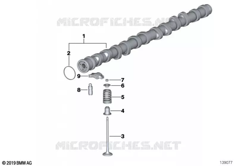 Distribution, arbre à cames, échappement BMW BMW Série 7 2011 740Li A 740Li