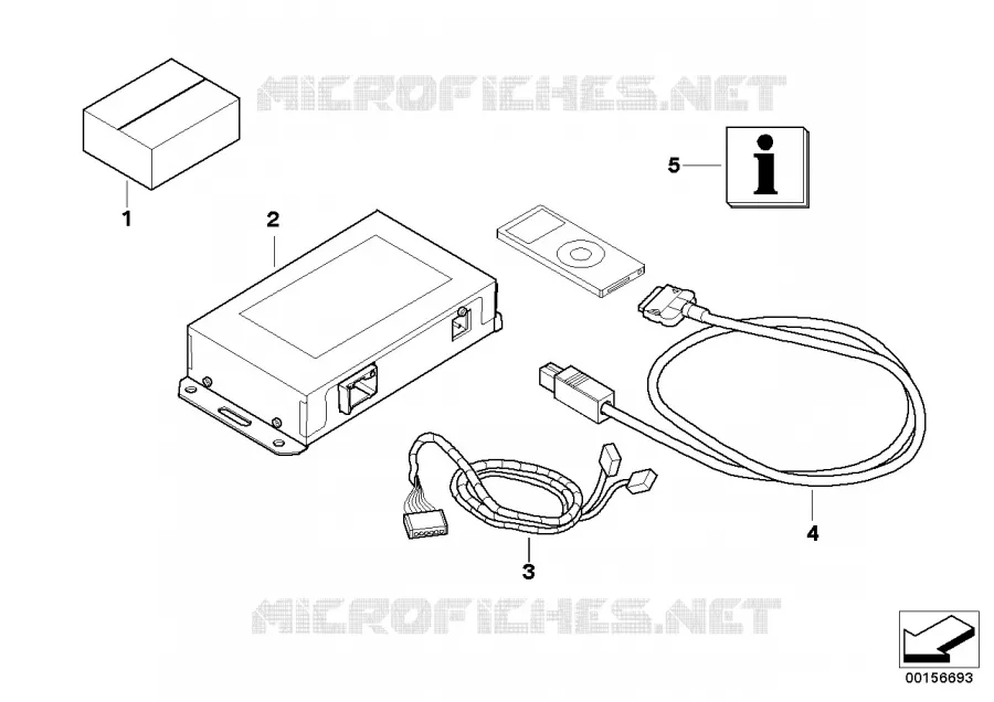 Kit 2ème monte interface ipod BMW BMW Série 5 2005 535d N 535d