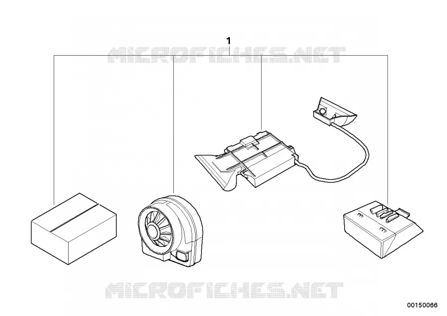 Kit 2ème monte pour système dalarme BMW BMW X5 2000 X5 3.0i N X5 3.0i