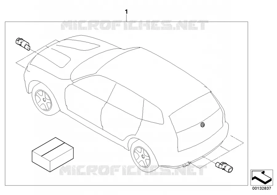 Kit 2ème monte système PDC BMW BMW X3 2003 X3 3.0d N X3 3.0d