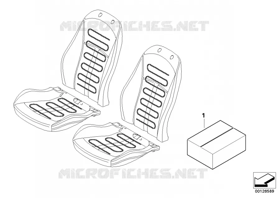 Kit de chauffage siege avant BMW BMW X3 2007 X3 2.0d N X3 2.0d