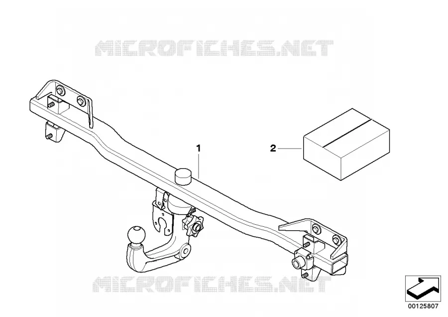 Kit post-équipt attelage remorque fixe BMW BMW Série 5 2004 535d N 535d