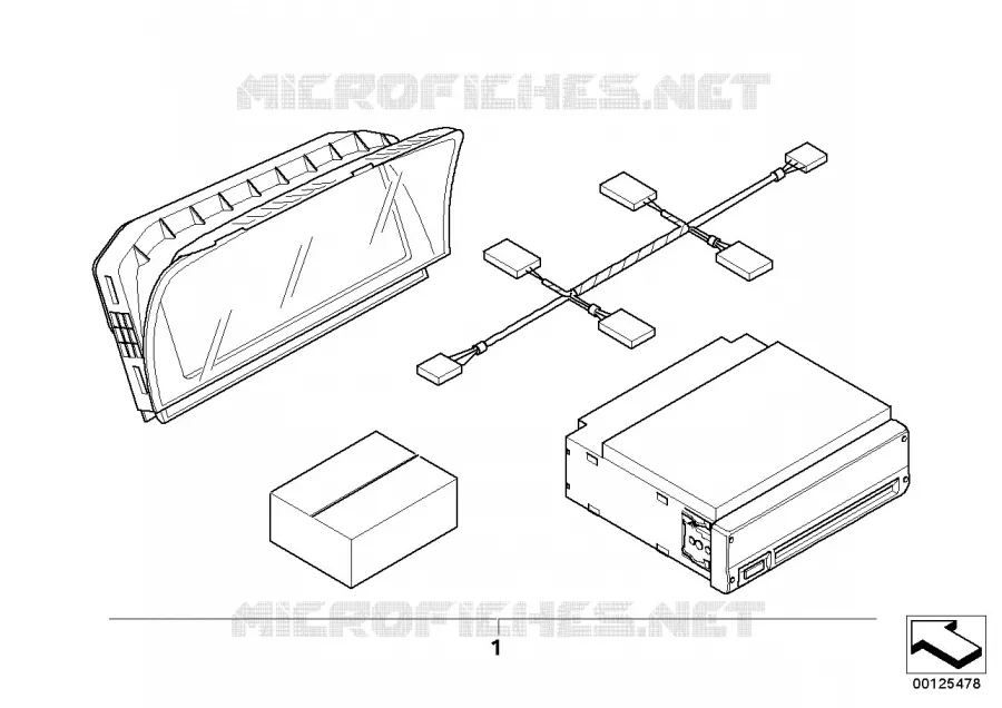 Kit systeme de navigation BMW BMW Série 7 2002 730Li A 730Li