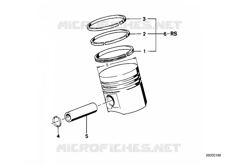 Mécanisme dembiellage - Piston BMW BMW Série 6 1982 628CSi A 628CSi