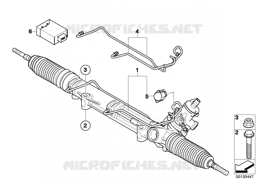 Mécanisme direction hydraul./Boîtier cde BMW BMW X3 2006 X3 3.0sd N X3 3.0sd