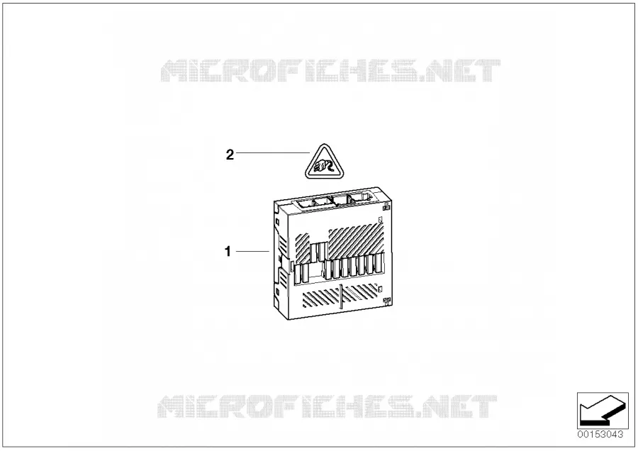 Module dalimentation intégré BMW BMW Série 5 2003 545i N 545i