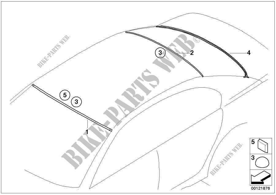 Pièces accolées vitrage pour BMW 760Li