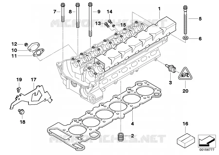 Pièces de culasse BMW BMW Série 7 2002 730Li A 730Li
