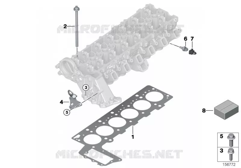 Pièces de culasse BMW BMW X3 2004 X3 3.0d N X3 3.0d