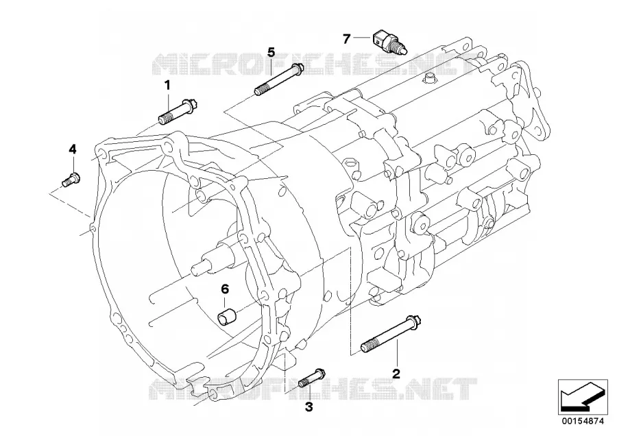 Pieces de fixation de boite de vitesses BMW BMW X3 2006 X3 2.0d N X3 2.0d