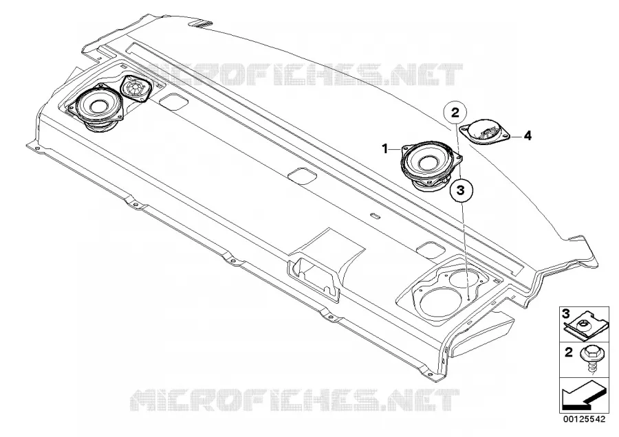 Pieces de systeme hifi de plage arr BMW BMW Série 5 2003 M5 N M5
