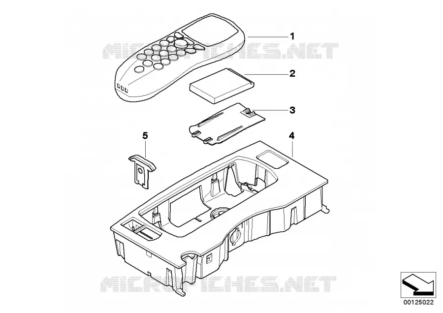 Pièces pour SA 639 - console centrale BMW BMW Série 7 2000 735Li A 735Li